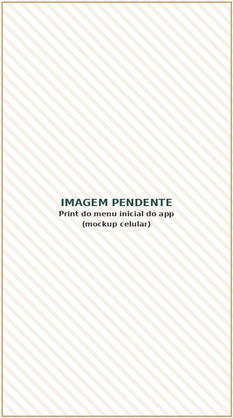 Tela inicial do app: ordem recomendada de estudo e bônus